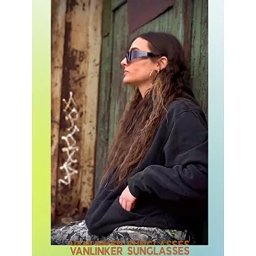 Vanlinker Futuristic Wrap Around Sunglasses for All