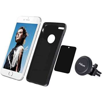 Ailun Car Phone Mount Magnet Air Vent Magnetic 2Pack for iPhone 12/12Pro/12Mini/12Pro Max /11/11 Pro/11 Pro Max/X Xs XR Xs Max