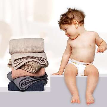 Lulu Moon Muslin Quilt Blanket for Toddlers and Babies