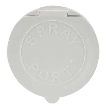RecPro RV Exterior Spray Port Hook-Up Connector | Optional Hose with Sprayer or Quick Connector | RV Exterior Shower Port (White, Quick Connector)