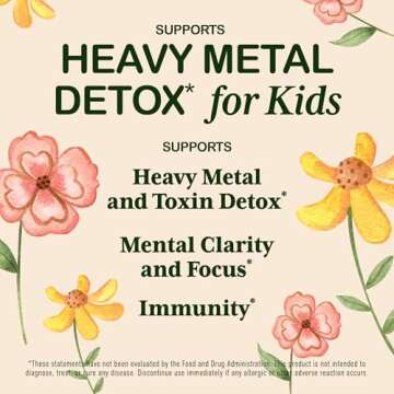 Zeolite Detox for Kids | Heavy Metal Detox | Methyl Vitamin B12, C and D3 for added Energy, Immune, ...