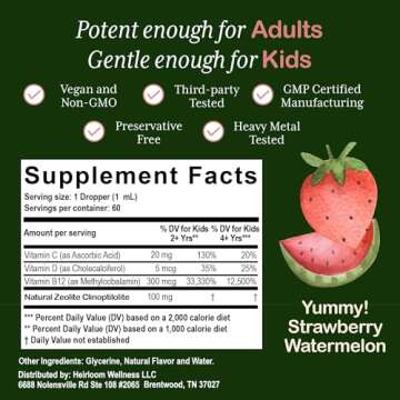 Zeolite Detox for Kids | Safe Heavy Metal Cleanse | Vegan Liquid Drops