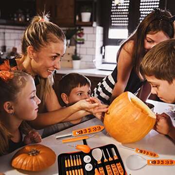 23Pcs Halloween Pumpkin Carving Kit for Fun Creations