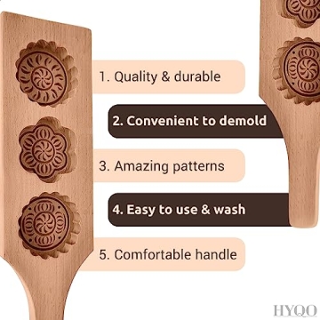 Wooden Moon Cake Maker for Beautiful Cookie Creations