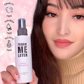 Elizabeth Mott Thank Me Later 3-in-1 Dewy Setting Spray - Hydrating, Long-Lasting Makeup Setting Spray with Niacinamide for Radiant, Glowing Skin, Lightweight & Cruelty-Free Formula, 95 ml