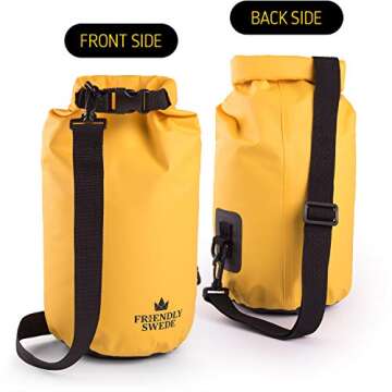 Waterproof Dry Bag - The Friendly Swede 10L Sack for Adventure
