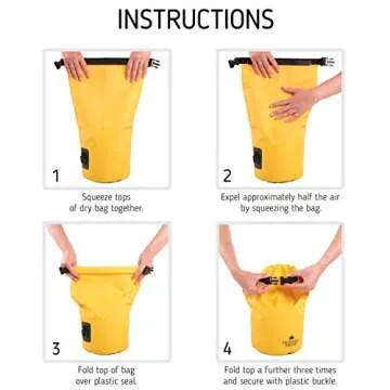 Waterproof Dry Bag - The Friendly Swede 10L Sack for Adventure