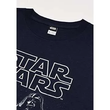 Star Wars Men's Official Graphic Tee - Navy Small
