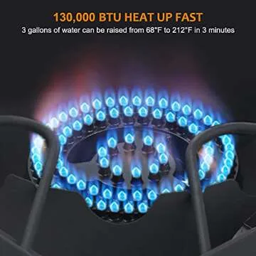 Camplux Propane Burner 130,000 BTU: Perfect for Outdoor Cooking and BBQ