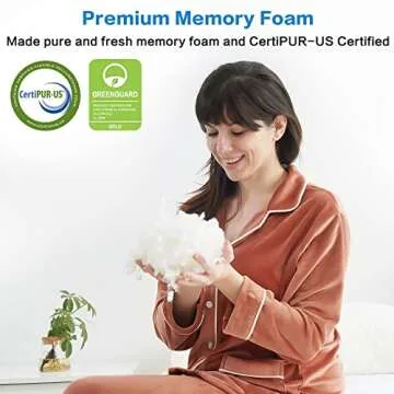 FAIRYLAND Shredded Memory Foam Bed Pillows for Ultimate Sleep Comfort