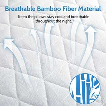 FAIRYLAND Shredded Memory Foam Bed Pillows for Ultimate Sleep Comfort