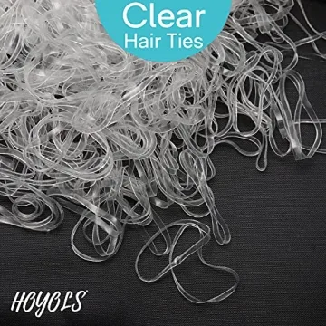Hoyols Clear Elastic Hair Bands for Women and Kids