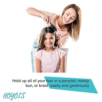 Hoyols Clear Elastic Hair Bands for Women and Kids