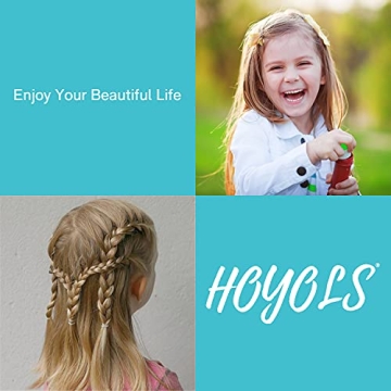 Hoyols Clear Elastic Hair Bands for Women and Kids