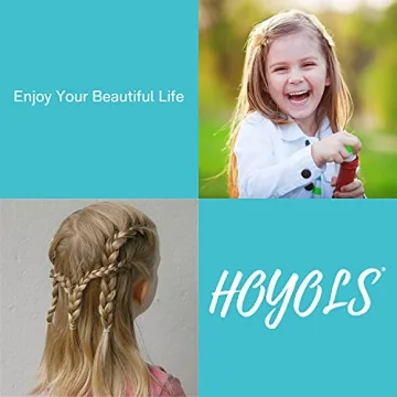 Hoyols Clear Elastic Hair Bands for Women and Kids