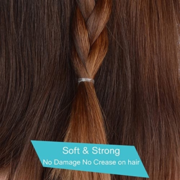 Hoyols Clear Elastic Hair Bands for Women and Kids