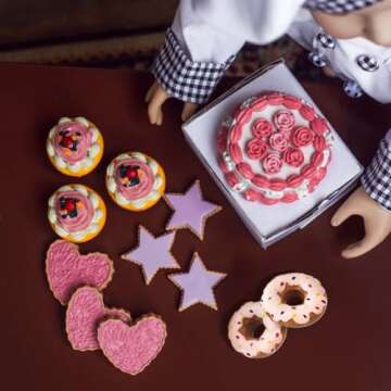 Doll Food Accessories Bakery Party Set for 18 Inch Dolls