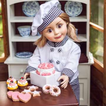 Doll Food Accessories Bakery Party Set for 18 Inch Dolls
