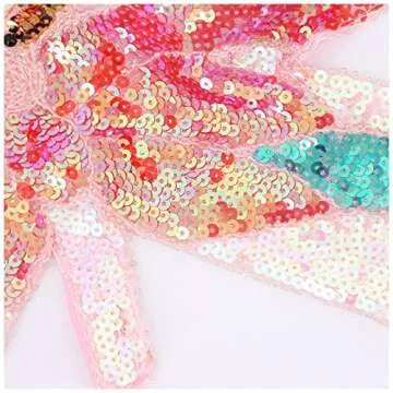 Women's Shimmer Sequin Sexy Crop Top Low-Cut Tube Top Butterfly Rave Tank Bandage Bra Belly Dance Vest Tops (N, One Size)