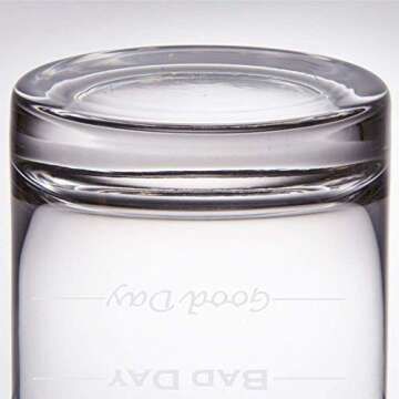Funny Good Day, Bad Day Rocks Glass - Perfect Gift