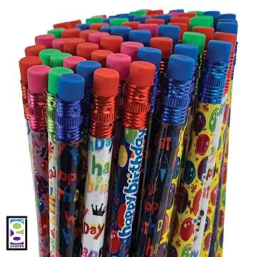 Raymond Geddes Birthday Number 2 Pencils for Kids