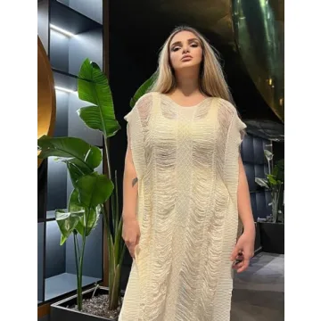 Sexy Crochet Beach Cover Up for Women - Elegant Summer Wear