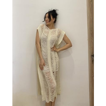 Sexy Crochet Beach Cover Up for Women - Elegant Summer Wear