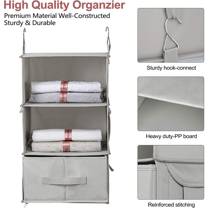 Vailando Hanging Closet Organizer with 6 Shelves
