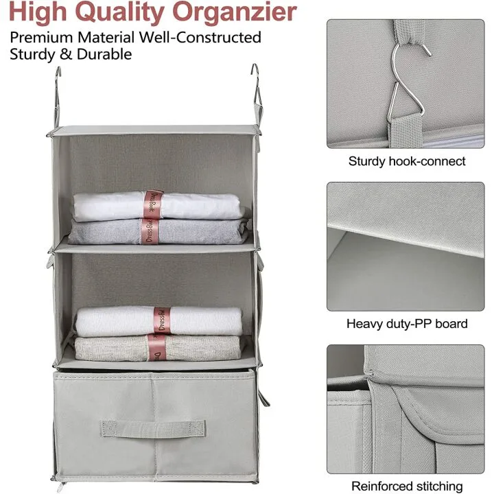 Vailando Hanging Closet Organizer with 6 Shelves