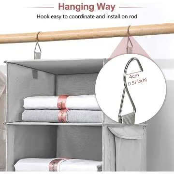 Vailando Hanging Closet Organizer with 6 Shelves