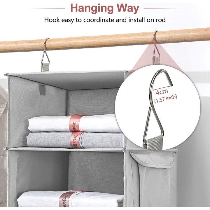 Vailando Hanging Closet Organizer with 6 Shelves