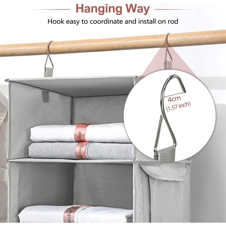 Vailando Hanging Closet Organizer with 6 Shelves