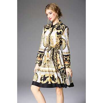 Elegant LAI MENG FIVE CATS Floral Midi Dress for Women