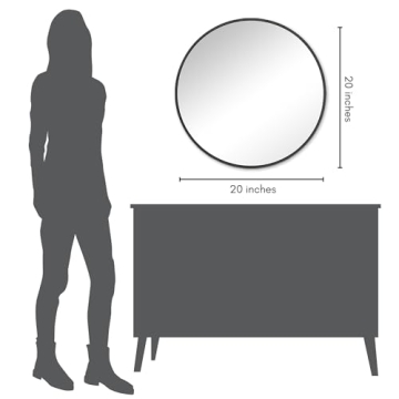 Buy Americanflat 20 Inch Round Hanging Mirror Online