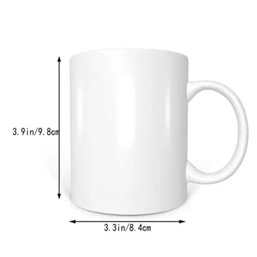 Funny Floral Ceramic Mug for Hot & Cold Drinks | 11oz