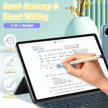 6PCS Universal Stylus Pens for Touch Screens,High Sensitivity Rubber Tips, Compatible with Apple/iPhone/iPad/iOS/Android/Samsung Tablets and All Capacitive Touch Screens (Gorgeous)