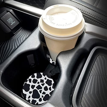 Cute & Absorbent Car Cup Coasters for Drinks - Pack of 2