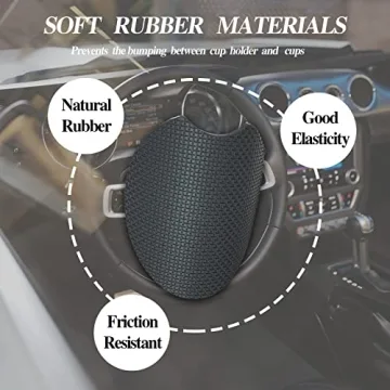 Cute & Absorbent Car Cup Coasters for Drinks - Pack of 2