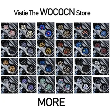 Cute & Absorbent Car Cup Coasters for Drinks - Pack of 2