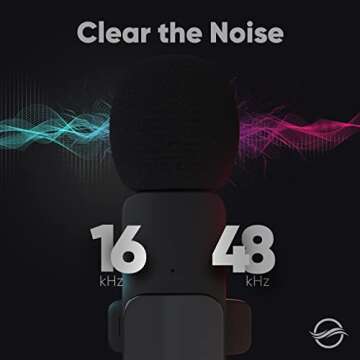 Wave360 Lav-Mic Duo Lightning Wireless Clip-On Lapel Microphone, Bluetooth, Omnidirectional, Active Noise Cancelling, 2-Pack, Ideal for Zoom Meetings, Interviews, Vlogging, Streaming, TikTok