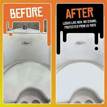 Boat Juice 2in1 Interior Boat Cleaner & Protectant | Vinyl Boat Seat Cleaner + Ceramic UV Protection | Also for Upholstery, Carpet | Marine Detailing, Orange Creamsicle Scent, Made in USA (1 Gallon)