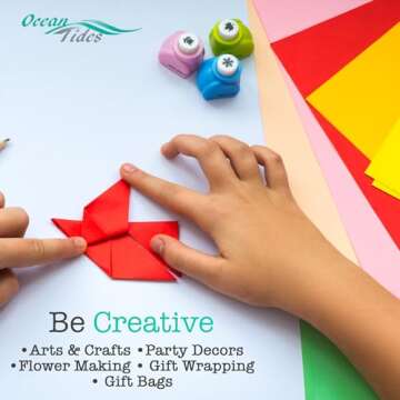 Ocean Tides Tissue Paper for Gift Bags - 100 Sheets Colored Tissue Paper for Packaging & Crafts - Gift Wrapping Tissue Paper, Assorted Multicolor Gift Wrapping Tissue Paper Sheets - 14 x 20 Inches