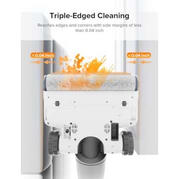 roborock Flexi Pro Wet Dry Vacuum Cleaner, Cordless Vacuum Mop with Hot Water Self-Cleaning and Hot Air Drying System, FlatReach, Edge-to-Edge Floor Cleaner with 17000Pa for Tiles and Hard Floors