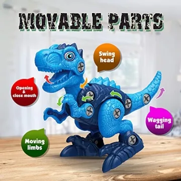 STEM Dinosaur Take Apart Toys with Electric Drill for Kids