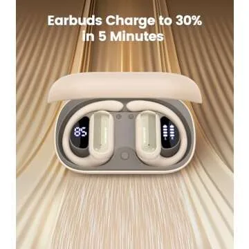 TAGRY Open Ear Headphones 40HRS Playtime Wireless Earbuds