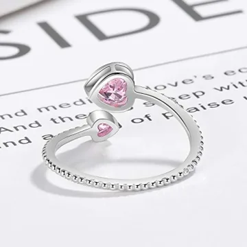 Adjustable October Birthstone Ring in Sterling Silver