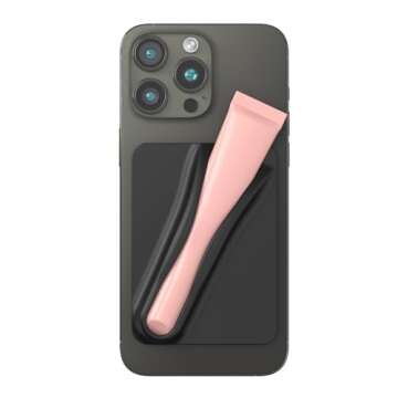 DOB SECHS Silicone Lip Holder for Cell Phone Lipstick Lip Glaze Phone Case Back Stick On Holder for ...