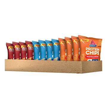 Atkins Protein Chips Variety Pack - 13g Protein & Gluten Free, 12 Count