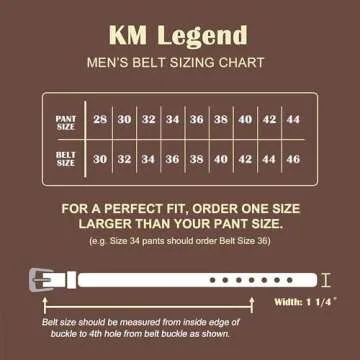 KM Legend Men's Genuine Leather Dress Belt with Premium Quality - Classic & Fashion Design for Work Business and Casual (esBrown, 38)