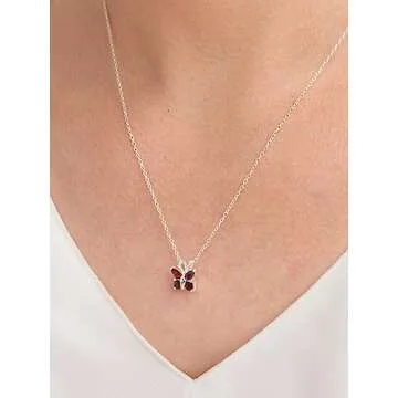 Elegant Sterling Silver Butterfly Necklace for All Ages